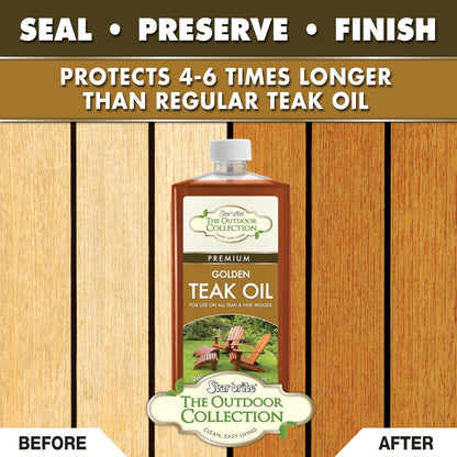 STAR BRITE Outdoor Collection Teak Cleaner & Brightener - One-Step Teak Restoration, Renew Weathered, Gray Teak for Refinishing or Oiling - 32 OZ Spray