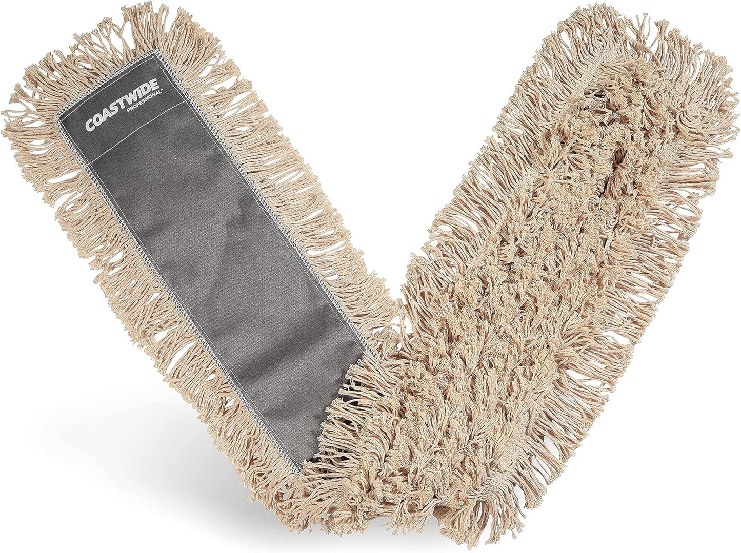 Coastwide Professional Cut-End Dust Mop Head, Cotton, 48" x 5", White