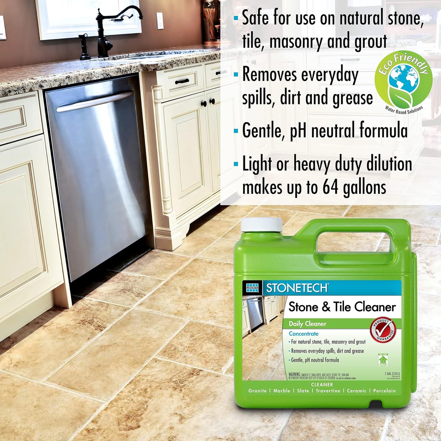 STONETECH Stone & Tile Cleaner, 1 Gallon (3.8L) Bottle