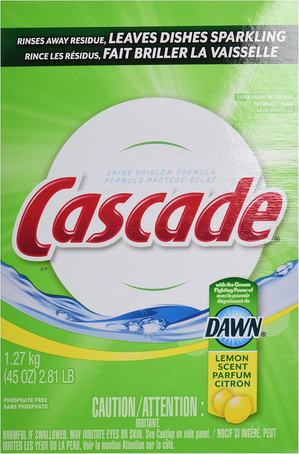 Cascade Dishwasher Detergent - Powder - 60 Oz (3.75 Lb) - 1/ Each - White