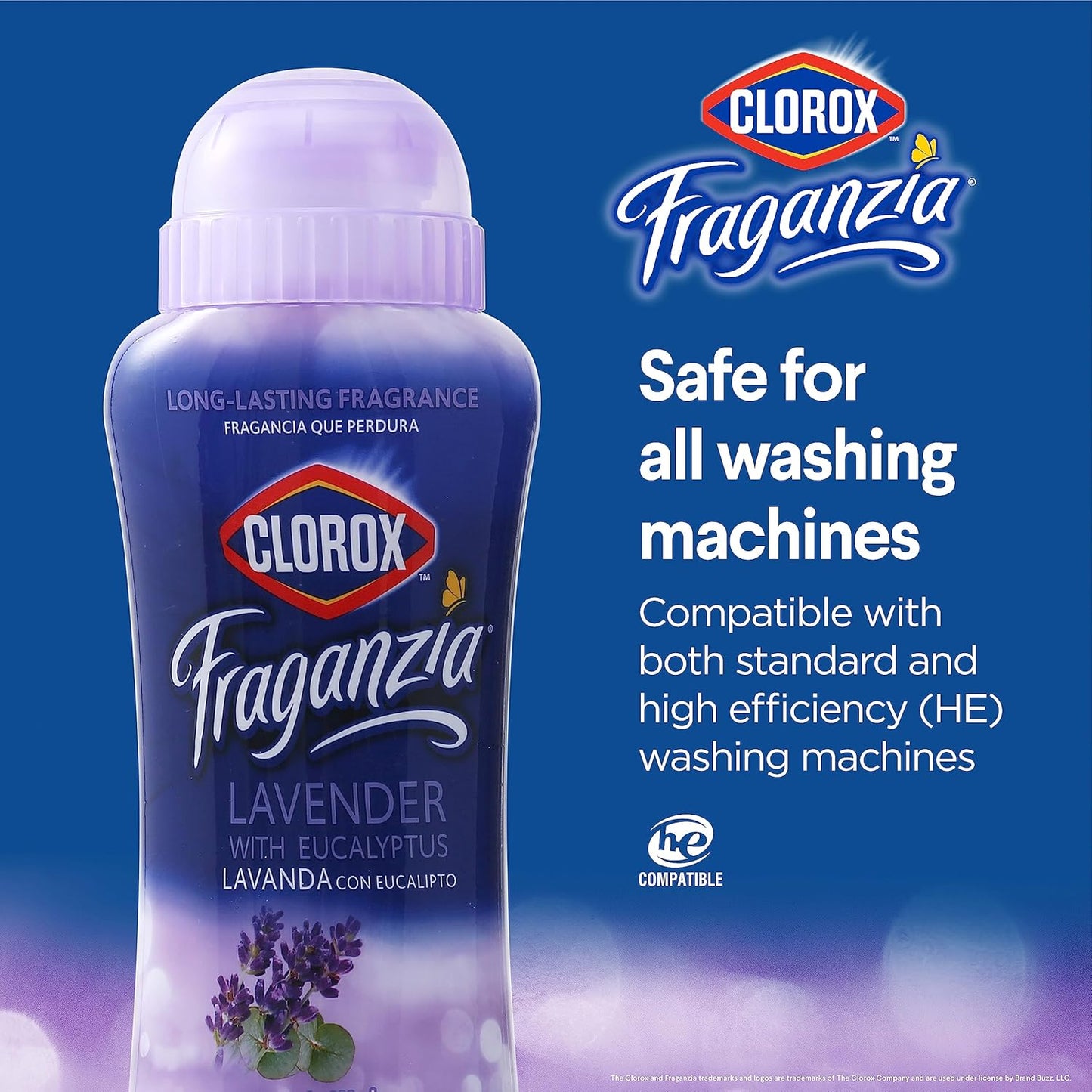 Clorox Fraganzia Laundry Scent Booster Crystals, In-Wash Fragrance Beads for Fresh-Smelling Clothes & Linens, Safe for All Fabrics & Colors, Easy-Pour Bottle, Vanilla Scent, 18 Oz, 2 Pack