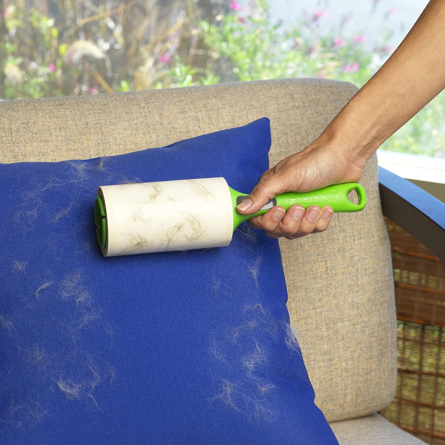 Evercare Lint Roller Pet Hair Remover Giant 60 Layers Per Roll, Green