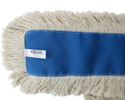 36" Industrial Strength Washable Cotton Dust Mop Refill, Replacement Head for Home & Commercial Use, Fits 36 Inch Frame, Cleans Hardwood, Laminate, Concrete, or Other Floor Systems (36")