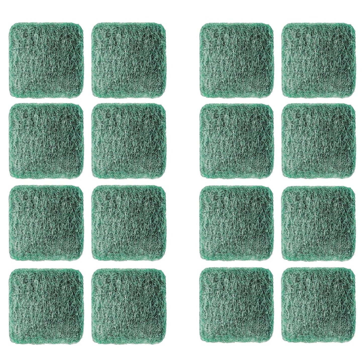 16-Pack Individually Wrapped Green Stainless Steel Soap Pads | Reusable Steel Wool Soap Pads | Leak-Proof Scouring Pads Metal Scrubber