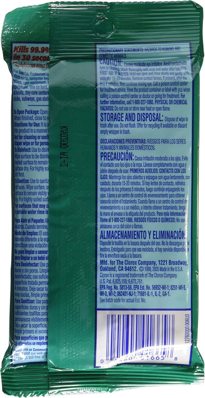 Clorox Disinfecting Wipes, Fresh Scent, To Go Pack!, 9 ct. (6 Pack)