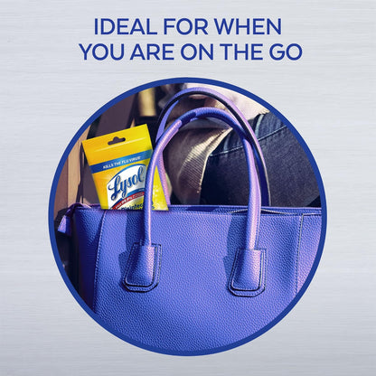 LYSOL Disinfecting Wipes - Lemon & Lime Blossom To-Go Flatpack 15 ct. (Pack of 6)
