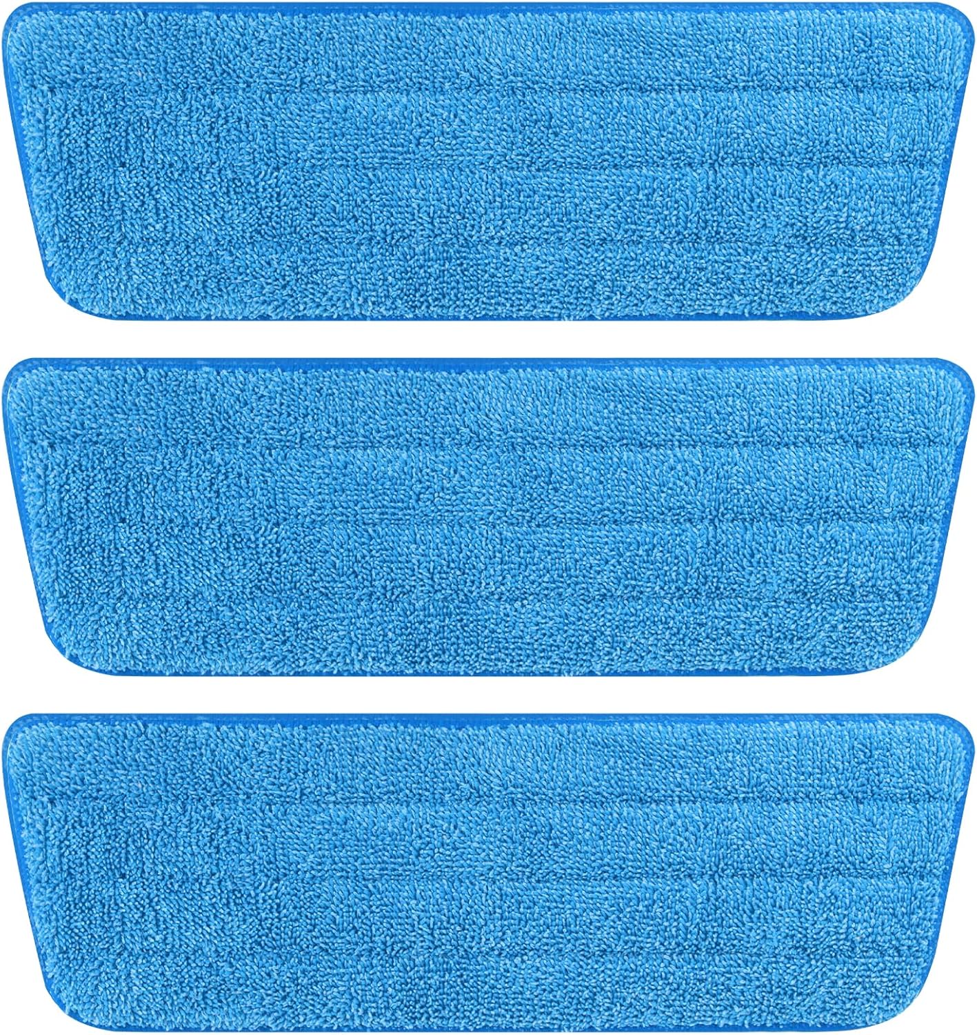 3 Pack Microfiber Reusable Mop Pads, Wet/Dry Floor Cleaning Refill Mop Pads, Spray Mop Hard Wood Floor Mop Pads Refills, Machine Washable Power Mop Pads Replacement