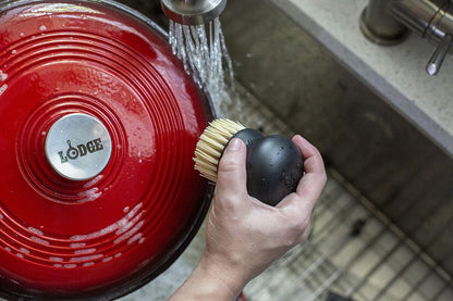 Lodge Enameled Cast Iron & Ceramic Stoneware Cleaner - 100% Biodegradeable Enamel Cleaner - Dye and Bleach-Free - 12 Fl Oz