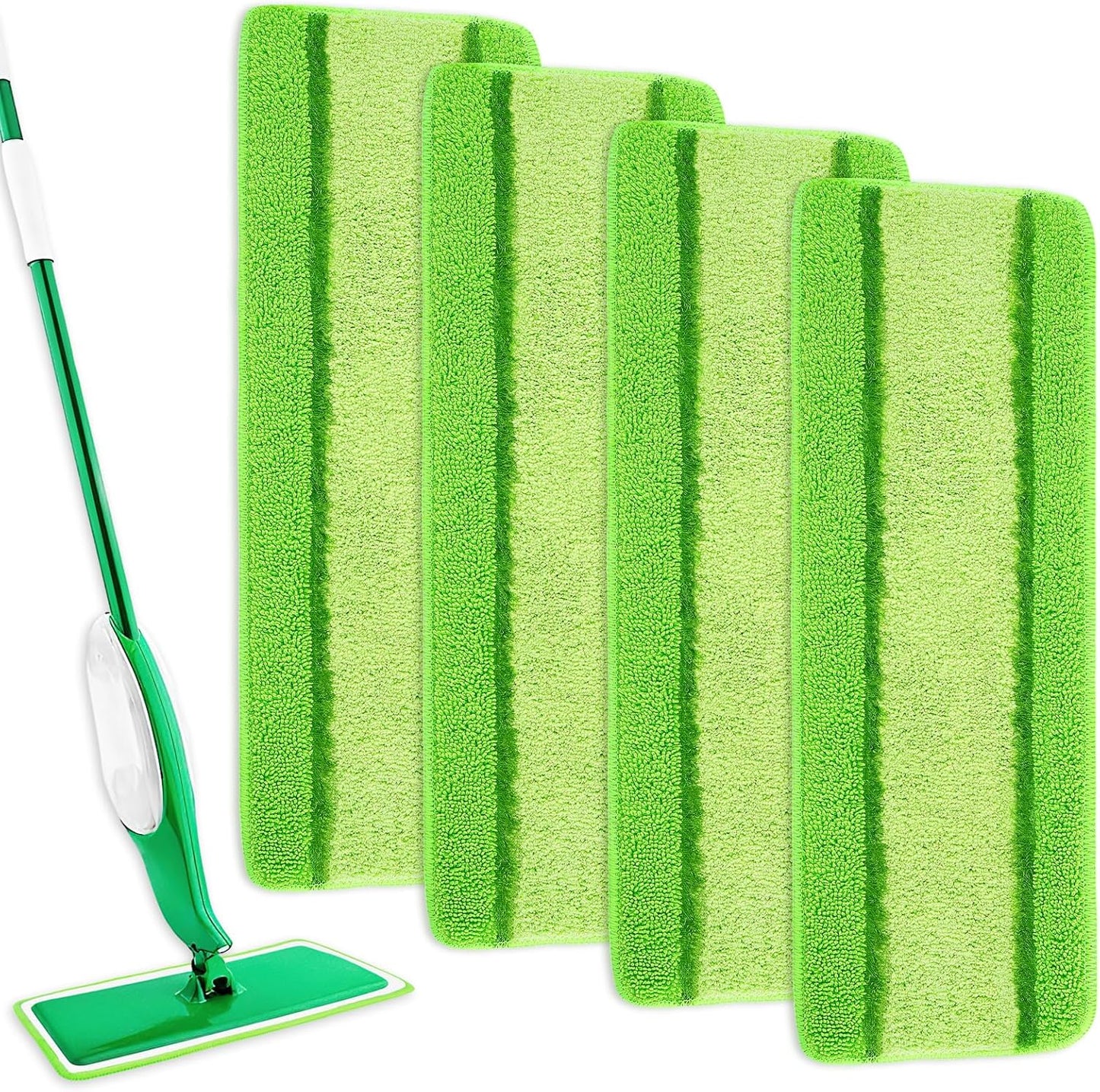 6 Pack Upgraded Spray Mop Refills for Libman Freedom Spray Mop, Washable Microfiber Spray Mop Replacement Head, 6 Count Reusable Mop Pads