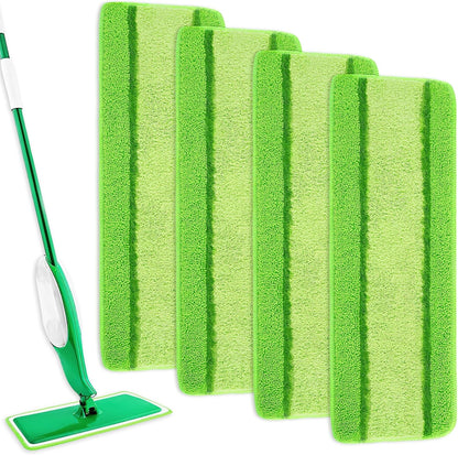 6 Pack Upgraded Spray Mop Refills for Libman Freedom Spray Mop, Washable Microfiber Spray Mop Replacement Head, 6 Count Reusable Mop Pads