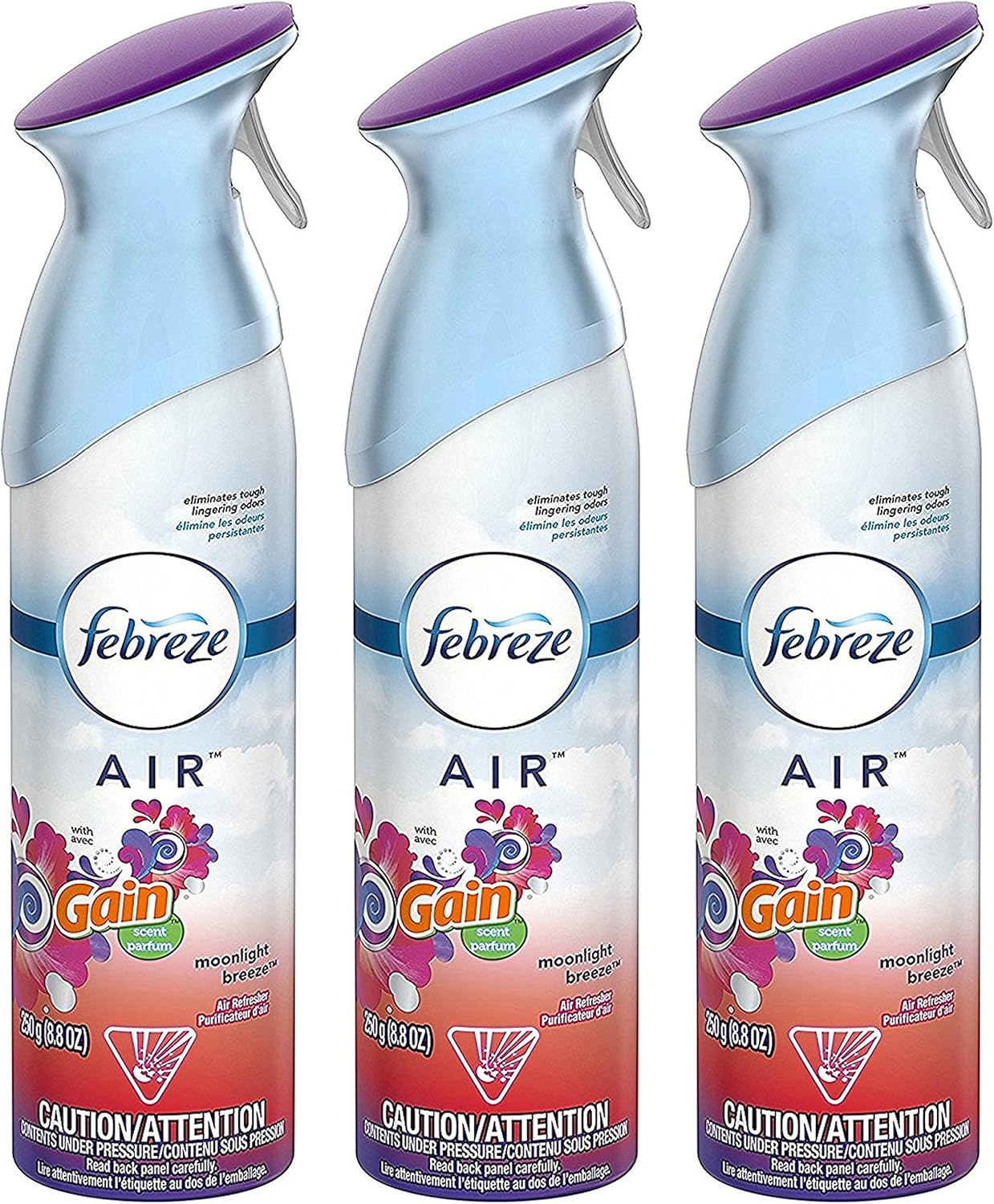 Febreze Air Mist Air Freshener Spray, Odor-Fighting Room Spray, Air Fresheners for Home and Bathroom and Kitchen, Aerosol Can, Gain Island Fresh Scent, 8.8oz, (Pack of 2)