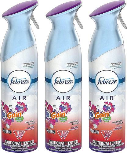 Febreze Air Mist Air Freshener Spray, Odor-Fighting Room Spray, Air Fresheners for Home and Bathroom and Kitchen, Aerosol Can, Gain Island Fresh Scent, 8.8oz, (Pack of 2)