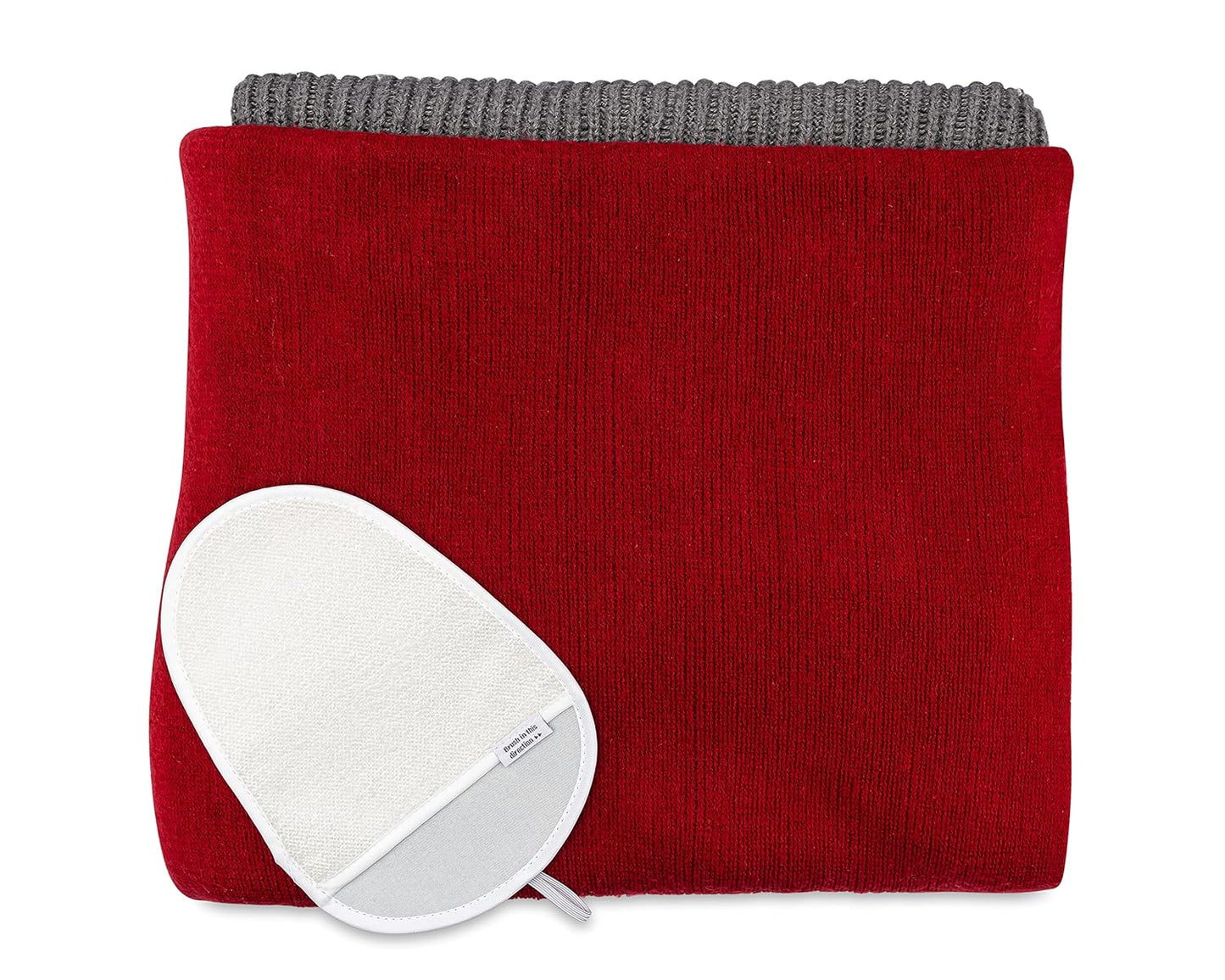Full Circle Loads of Fun Anti-Static & Lint Removing Mitt – Portable Double Sided Recycled Mitt Eliminates Static - Removes Lint and Pet Hair from Clothes & Furniture, White