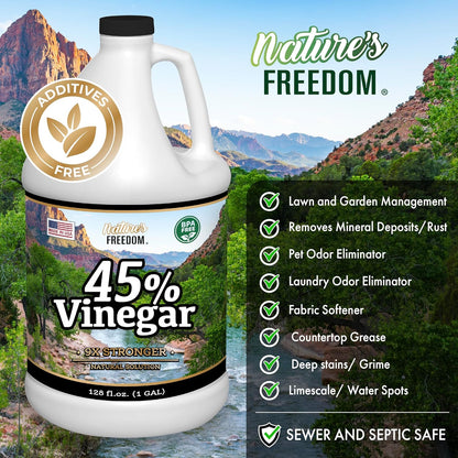 Nature's Freedom 45% Vinegar (2 Gallon)