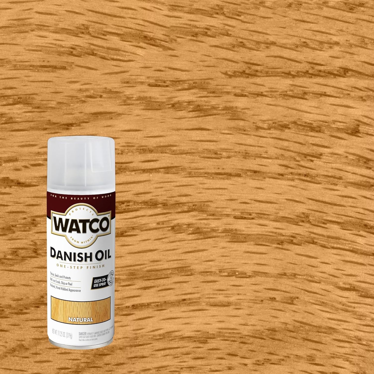 Watco Danish Oil Wood Finish Spray, 11.25 oz, Dark Walnut
