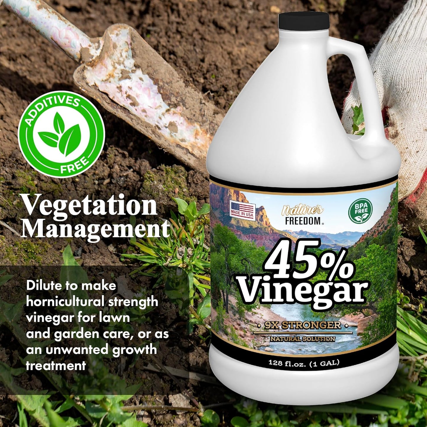 Nature's Freedom 45% Vinegar (2 Gallon)