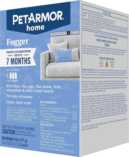 PETARMOR Home Carpet Powder for Fleas and Ticks, Protect Your Home From Fleas and Deodorizes Carpets, 16 Ounce