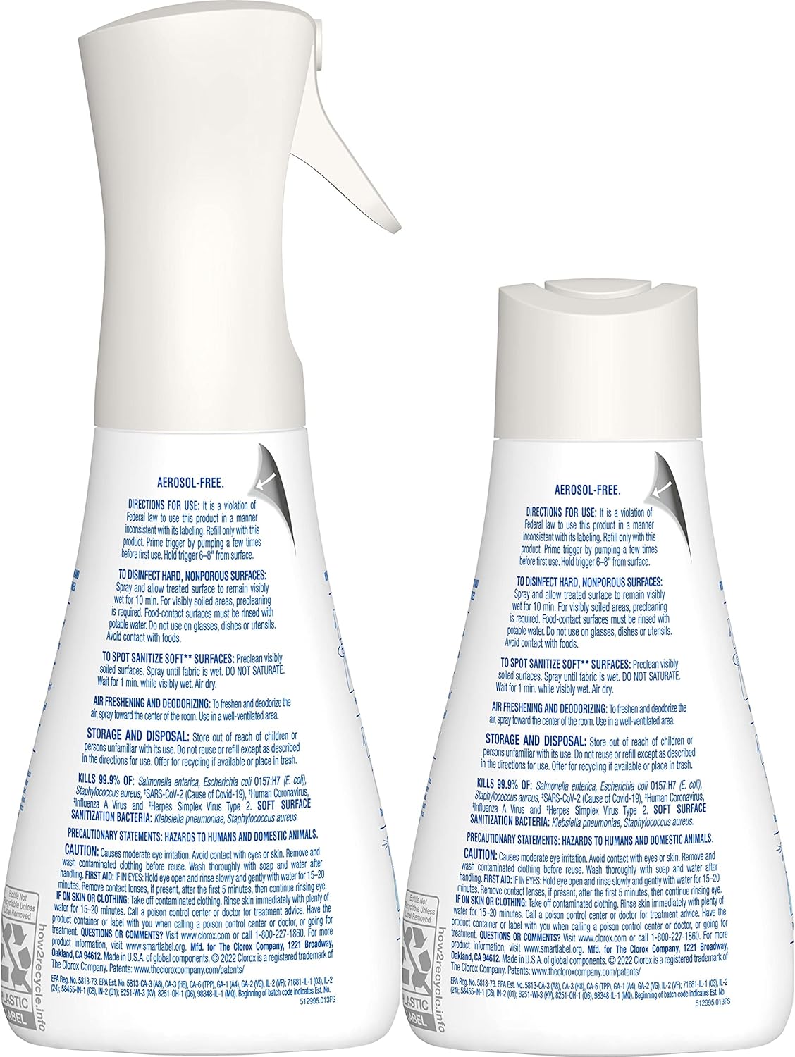 Clorox Disinfecting Mist Refill, Multi-Surface Disinfectant, Household Essentials, Lemongrass Mandarin, 16 Fluid Ounces