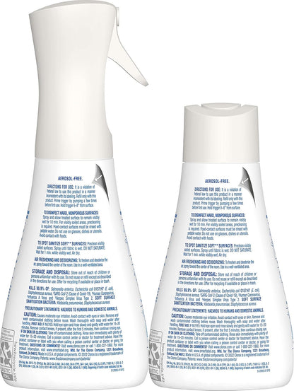 Clorox Disinfecting Mist Refill, Multi-Surface Disinfectant, Household Essentials, Lemongrass Mandarin, 16 Fluid Ounces