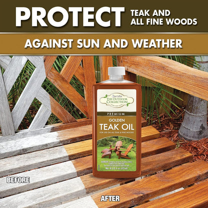 STAR BRITE Outdoor Collection Teak Cleaner & Brightener - One-Step Teak Restoration, Renew Weathered, Gray Teak for Refinishing or Oiling - 32 OZ Spray