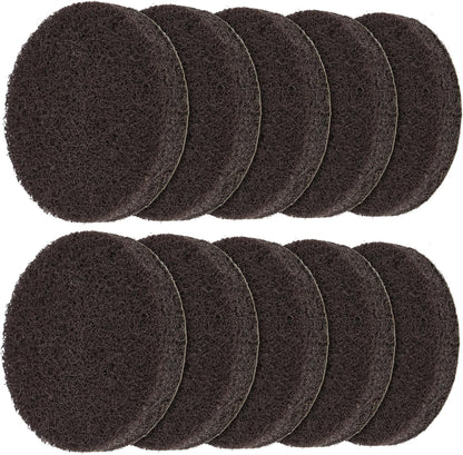 MR.SIGA Abrasive Heavy Duty Pad Refills for Electric Spin Scrubber, 10 Pack