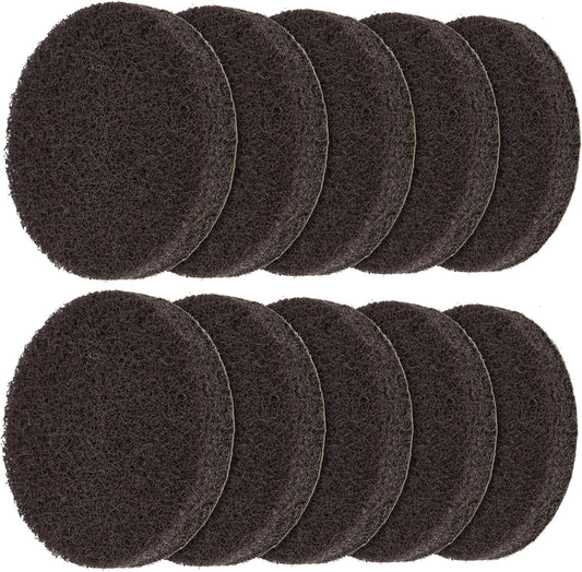 MR.SIGA Abrasive Heavy Duty Pad Refills for Electric Spin Scrubber, 10 Pack