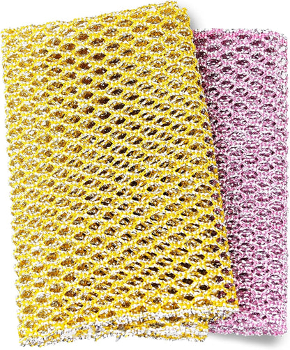 The Crown Choice Heavy Duty Non-Scratch Dish Scrubbers for Cleaning Dishes & Pots (6Pcs) - Replace Kitchen Sponges for Dishwashing with Our Scouring Pads - Try Our Alternative Dish Washing Scrub