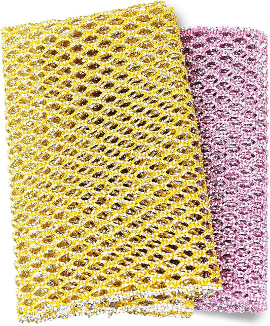 The Crown Choice Heavy Duty Non-Scratch Dish Scrubbers for Cleaning Dishes & Pots (6Pcs) - Replace Kitchen Sponges for Dishwashing with Our Scouring Pads - Try Our Alternative Dish Washing Scrub
