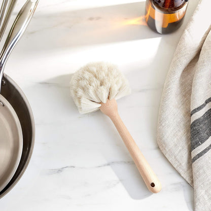 Fox Run Kitchen Brush, Stainless Steel Cleaning Brush for Tumblers, Glasses, Dishes, and Pans, 10.25"