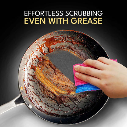 Durable Dish Cloth for Washing Dishes - Reusable Scouring Pad- Sponge Alternative for Non-Scratch Cleaning - for Dishes, Tiles, Floor and Other Surfaces - Pack of 3