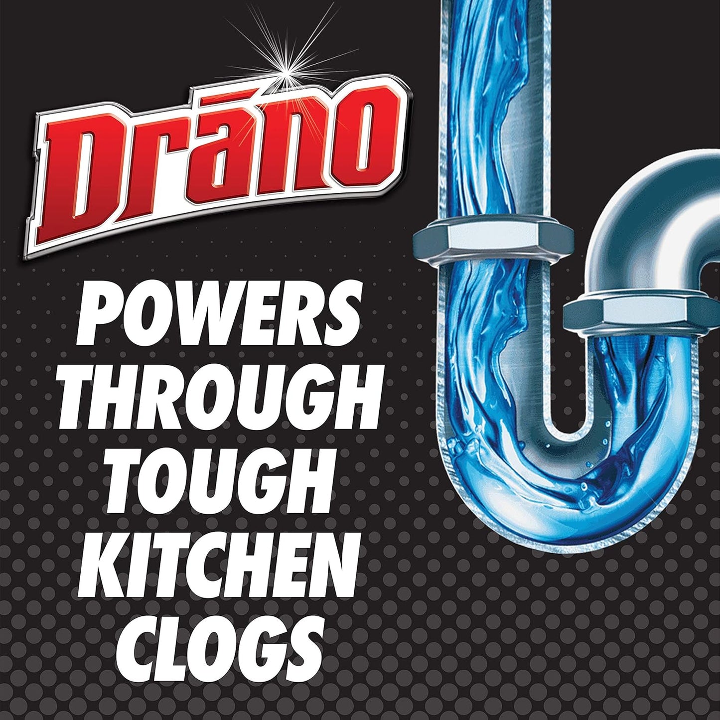 Drano Kitchen Granules Clog Remover, 8.8 oz (Pack of 3)