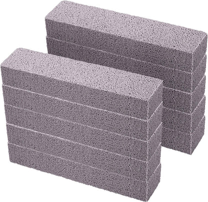 Chinco 6 Packs Pumice Stick for Cheaning, Pumice Scouring Stone Pad Removing Stain Grime Without Leaving Scratches for Kitchen Oven Stove Home Bathroom Toilet Pool House Cleaning Supplies