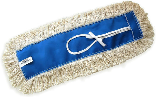 36" Industrial Strength Washable Cotton Dust Mop Refill, Replacement Head for Home & Commercial Use, Fits 36 Inch Frame, Cleans Hardwood, Laminate, Concrete, or Other Floor Systems (36")