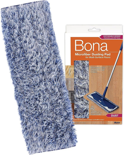 Bona Mop Microfiber Cleaning Pad for Hardwood & Hard Surface Floors - Value 3-Pack - For Use With Bona Mops - Dual Zone Cleaning