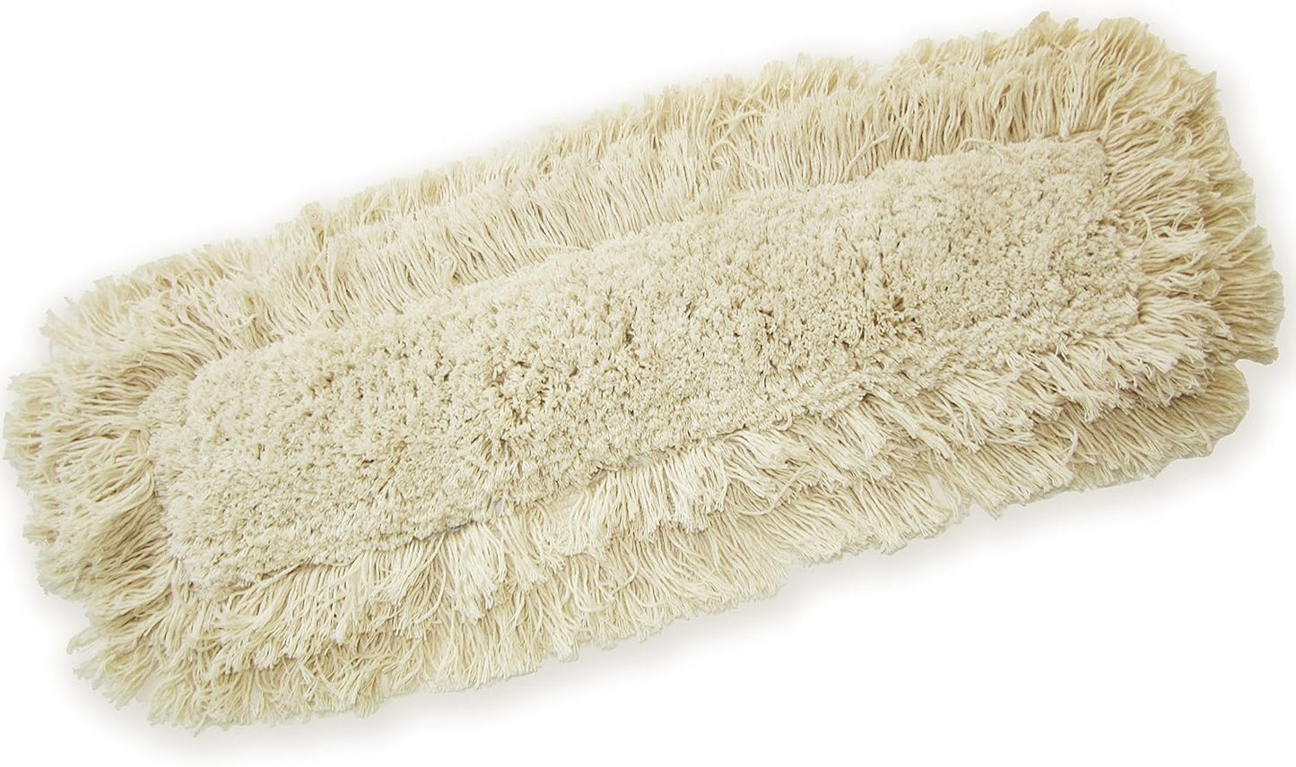 36" Industrial Strength Washable Cotton Dust Mop Refill, Replacement Head for Home & Commercial Use, Fits 36 Inch Frame, Cleans Hardwood, Laminate, Concrete, or Other Floor Systems (36")