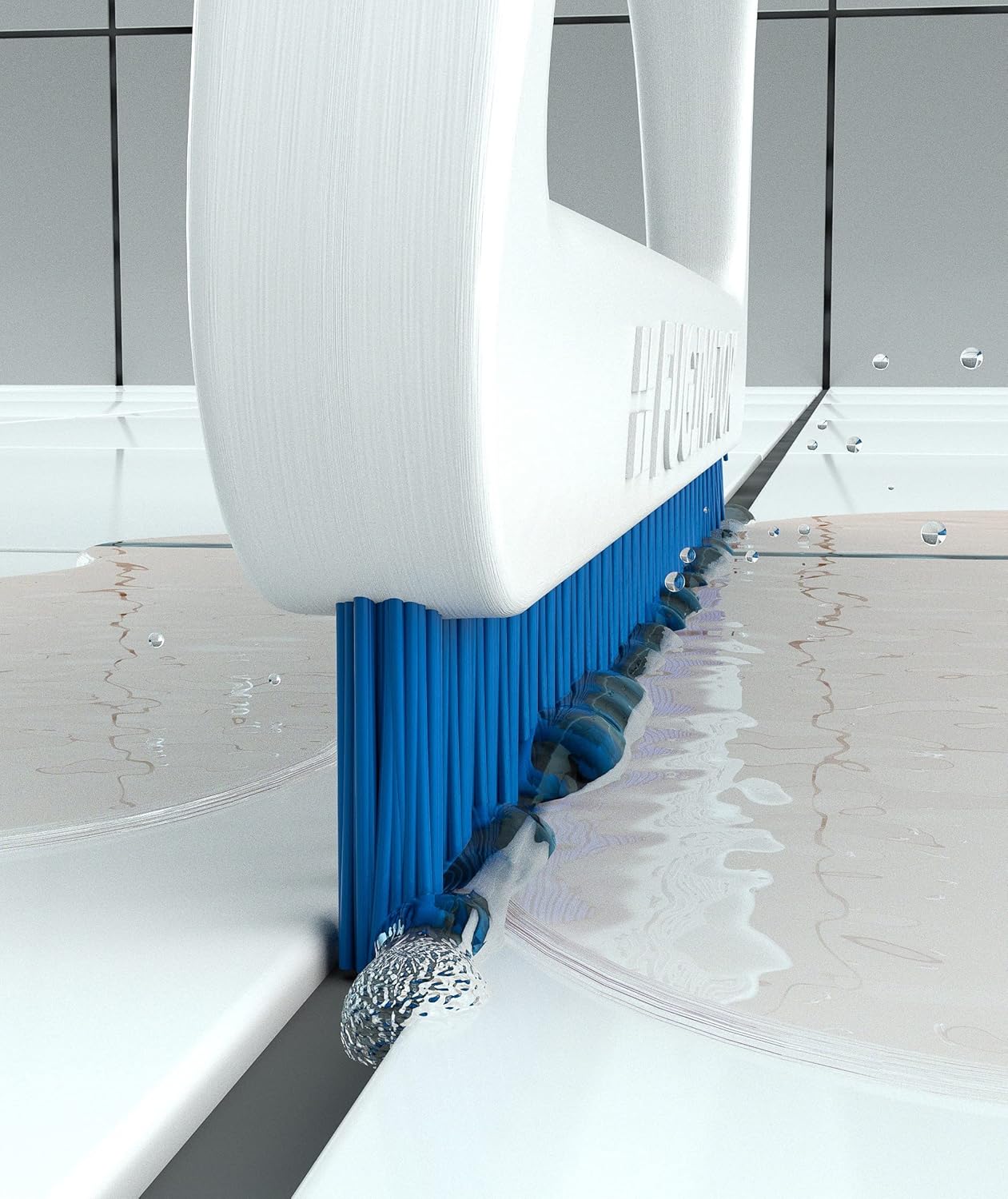 Fuginator Scrub Brush for Tile and Grout: Stiff Nylon Bristle Scrubbing Brush - Bathtub and Shower Scrubber for Floor Joints and Tile Seams - Cleaning Brush (Orange/Blue)