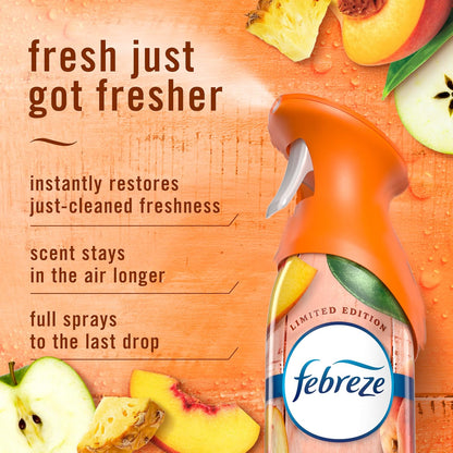 Febreze Air Mist, Air Freshener, Odor Fighting Room Spray, Deodorizer for Home Bathroom Kitchen Office Apartment, Lilac Sunrise, Warm Ocean Breeze, Summer Golden Hour Variety Pack, 8.1oz (Pack of 3)