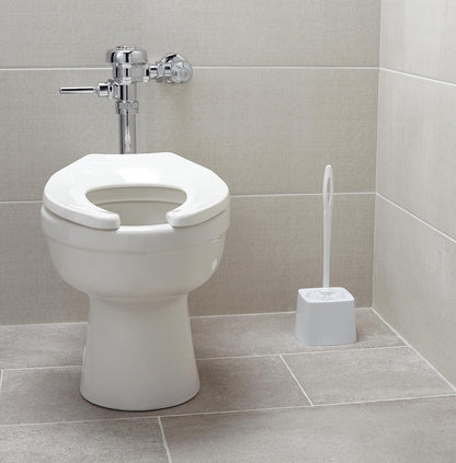 Rubbermaid Commercial Products 15" Toilet Brush, White, Toilet Bowl Brush for Bathroom, Professional/Janitorial Scrub Brush for Toilet