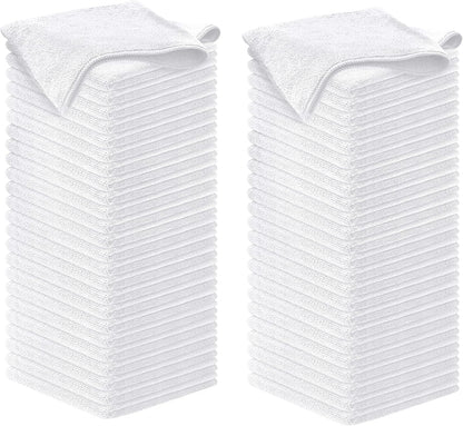 USANOOKS Microfiber Cleaning Cloth Grey - 12 Pcs (12.5"x12.5") - High Performance - 1200 Washes, Ultra Absorbent Microfiber Towel Weave Grime & Liquid for Streak-Free Mirror Shine - Car Washing Cloth