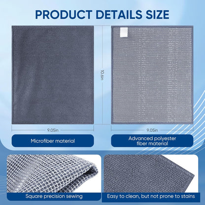 Forggon12 Pcs New Upgrade 3-Layer Metal Dish Cloth, No Scratches and No Odor, Multipurpose Wire Dishwashing Rag for Wet and Dry, Kitchen Cleaning DishRags,Sinks,Dishes,Stove Top, Dimensions(7.08X8.86)