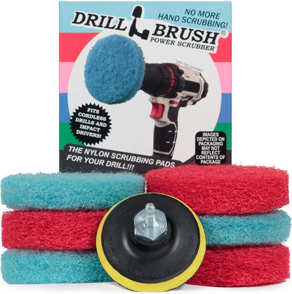 Bathroom - Cleaning Supplies - Drill Brush Power Scrubber Pads - Shower Cleaner - Bathtub - Bath Mat - Bathroom Sink - Tile Cleaner - Baseboard Cleaner - Vinyl Flooring - Hard Water Stain Remover