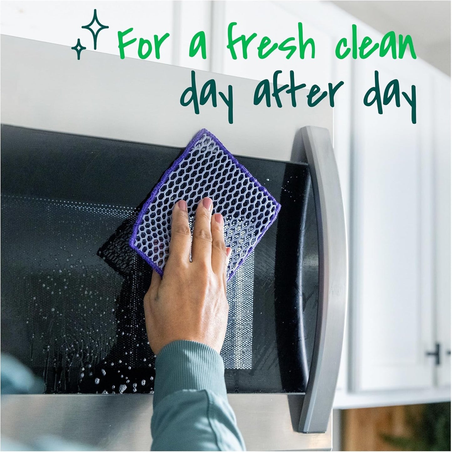 Scotch-Brite Stay Clean Scrubbing Dish Cloths, Rinses Clean and Dries Quick, 2 Non-Scratch Dish Cloths