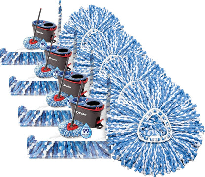 O-Cedar Genuine RinseClean Deep Clean Spin Mop Head Replacement (1-Pack) | 40% More Cleaning Power | Microfiber Refill | Machine Washable | Compatible with O-Cedar EasyWring RinseClean Spin Mop System