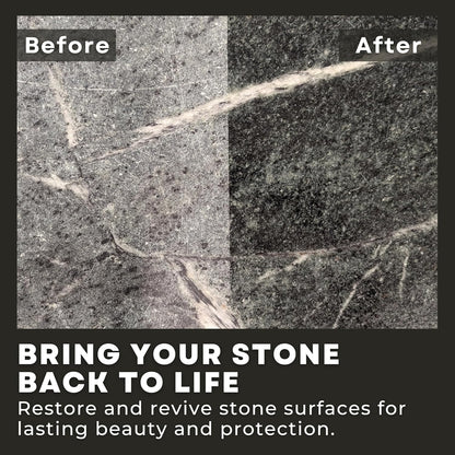 Rhino Wax Soapstone Ultimate Care Kit - Soapstone Wax, Soap-Stone Oil, Stone Spray Cleaner, Scraper, Large Applicator, 3 Microfiber Cloths - Complete Protection for Stones Surfaces - Made in USA