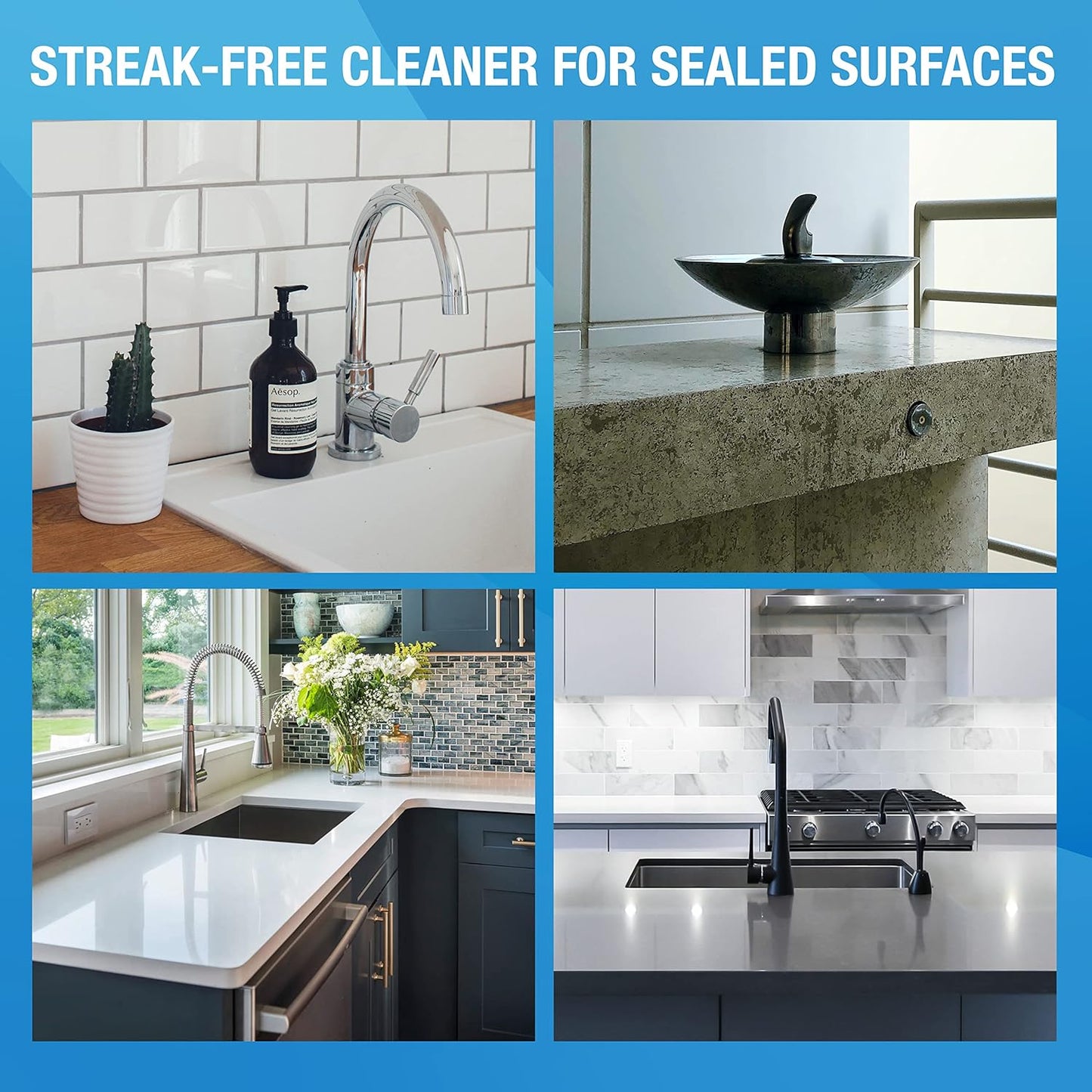 MiracleWipes for Granite & Stone, Clean, Protect, Polish Stone, Marble, Quartz, Slate, Tile, Laminate Surfaces in Kitchen and Bathroom - 30 Count
