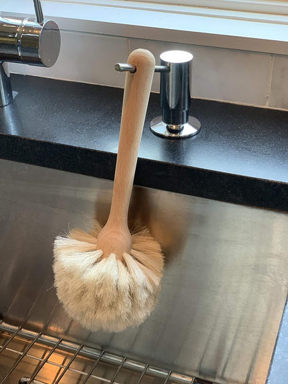 Fox Run Kitchen Brush, Stainless Steel Cleaning Brush for Tumblers, Glasses, Dishes, and Pans, 10.25"