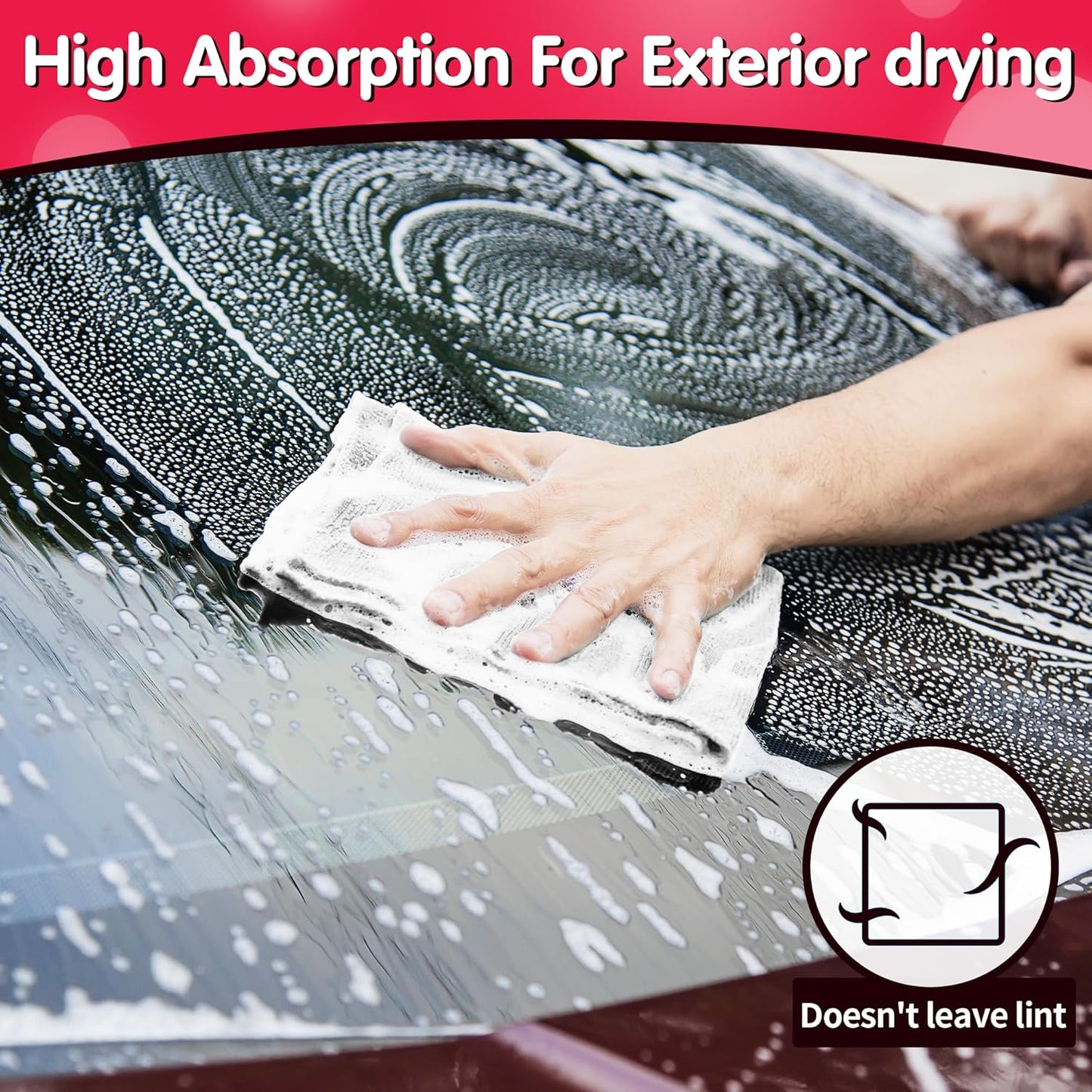 FIXSMITH Microfiber Cleaning Cloth - Pack of 8, Size: 12 x 16 in, Multi-Functional Cleaning Towels, Highly Absorbent Cleaning Rags, Lint-Free, Streak-Free Cleaning Cloths for Car Kitchen Home