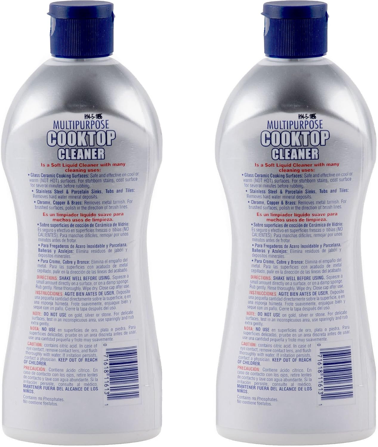 Bar Keepers Friend Multipurpose Ceramic and Glass Cooktop Cleaner | 13-Ounces | 2-Pack