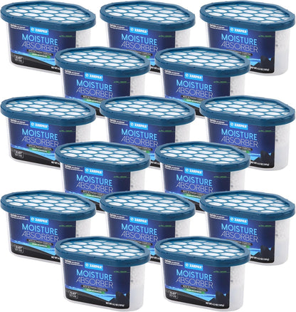 ZARPAX Moisture Absorber Activated Charcoal 10.5 oz/300g | Removes Moisture, Damp, Humidity & Odors | Odor Absorber | Moisture Trap for Bathroom, Closet, Kitchen & Small Spaces | Set of 6