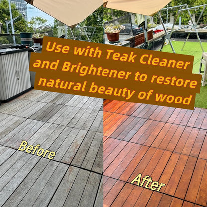 Marine Grade Brass Teak Scrubber not Cheap Stainless Steel Scrub Scouring Pad | Gentle Non-Scratch Deck | Rustproof | Premium Yacht Wood Restorer - Refinish Wood Furniture & Boat Teak
